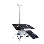 Мачта TWS-4EVS600-GS с раскрытыми солнечными панелями